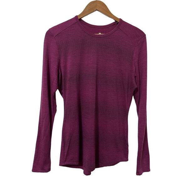 Segments Merino Wool Base Layer Top Size M Pink Outdoor Hiking Women's - Picture 1 of 6